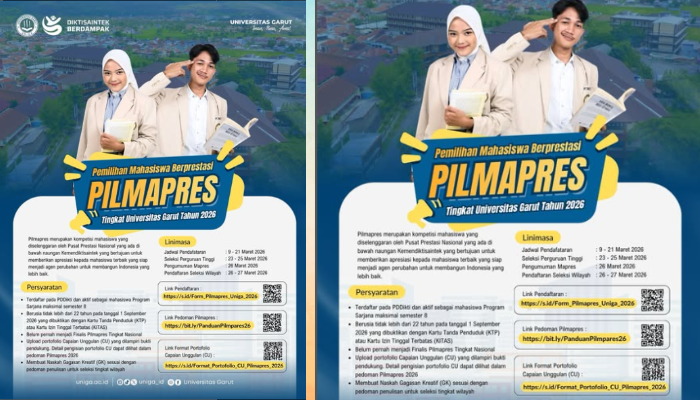 Pilmapres Uniga 2026 Resmi Dibuka, Ini Syarat, Jadwal, dan Kesempatan Wakili Kampus ke Tingkat Nasional