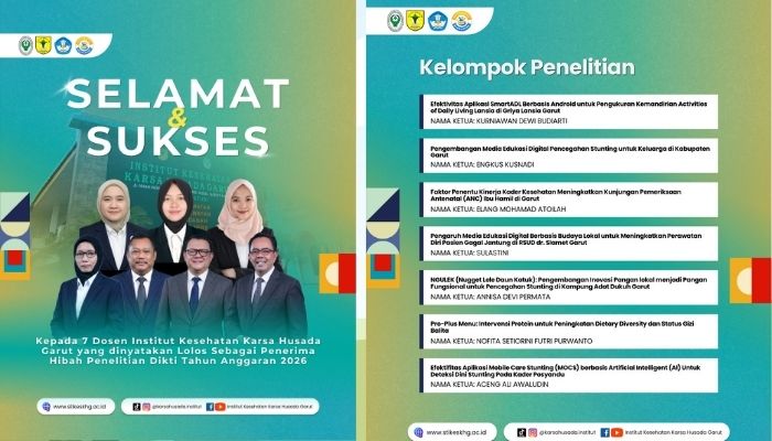 7 Dosen IKKHG Lolos Hibah DIKTI 2026, Riset Stunting hingga AI Jadi Sorotan