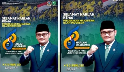 Harlah Ke 66 PMII Wakil Ketua DPRD Garut H. S. Fahmi Dorong Mahasiswa Terus Beraksi Nyata