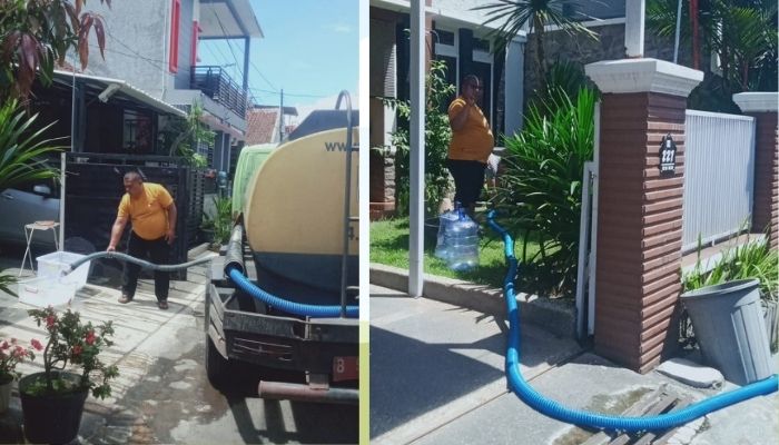 Jaga Kontinuitas Layanan, Perumda Tirta Intan Garut Kirim Air ke Area Terdampak