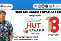 Ucapkan Selamat HUT ke-18 Bawaslu, SMK Muhammadiyah Garut Ungkap Sudah MoU dengan Bawaslu Garut