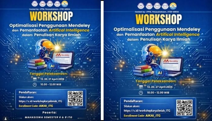 Mahasiswa ITG Wajib Ikut! Workshop Mendeley dan AI 2026 Buka Rahasia Penulisan Ilmiah Cepat dan Berkualitas