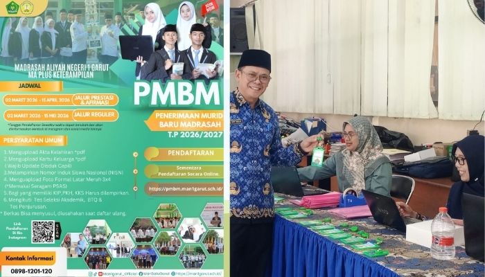 PMBM MAN 1 Garut 2026/2027 Dibuka, Ada Jalur Prestasi dan Program Keterampilan Unggulan
