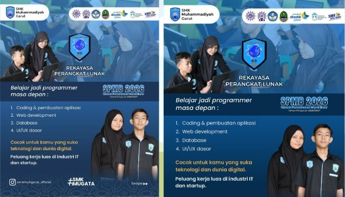 SMK Muhammadiyah Garut Buka SPMB 2026/2027, Jurusan RPL Jadi Incaran Generasi Digital