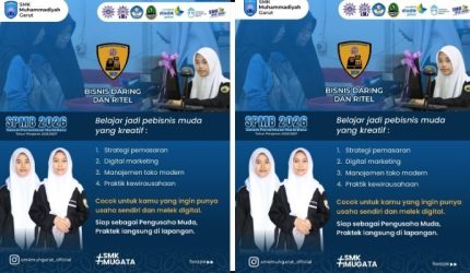 SMK Muhammadiyah Garut Buka SPMB Jurusan Bisnis Daring dan Ritel Siapkan Siswa Kuasai Dunia Usaha Modern