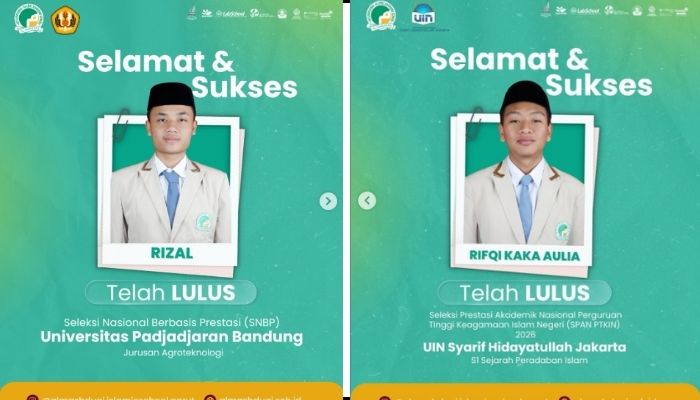 Santri Al Mashduqi IIBS Garut Lolos SNBP dan SPAN-PTKIN, Diterima di Unpad dan UIN Jakarta