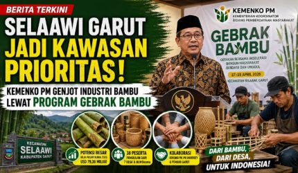Selaawi Garut Jadi Kawasan Prioritas Kemenko PM Genjot Industri Bambu Lewat Program Gebrak Bambu