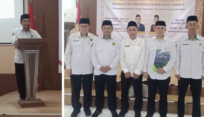 Sertijab Ka TU MAN 1 Garut, Kemenag Garut Tekankan Peran Strategis Kepala TU dalam Inovasi Madrasah