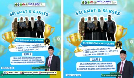 Tiga Siswi Hebat MAN 5 Garut Harumkan Nama Madrasah Juara 2 AKSEN 6.0 Univestas Garut