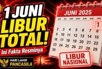 1 Juni 2026 Libur Nasional? Ini Status Hari Lahir Pancasila dan Faktanya