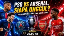 Para pemain PSG dan Arsenal bersiap menghadapi final Liga Champions UEFA 2025/2026 di Puskas Arena, Budapest
‎