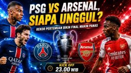 Para pemain PSG dan Arsenal bersiap menghadapi final Liga Champions UEFA 2025/2026 di Puskas Arena, Budapest
‎