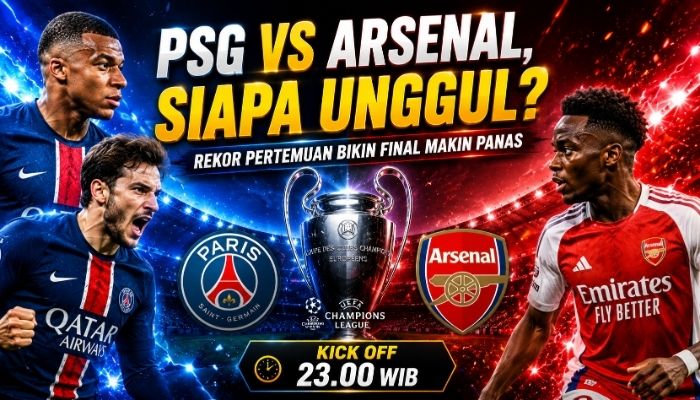 Para pemain PSG dan Arsenal bersiap menghadapi final Liga Champions UEFA 2025/2026 di Puskas Arena, Budapest
‎