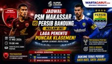 Jadwal PSM Makassar vs Persib Bandung Malam Ini, Laga Penentu Puncak Klasemen Super League 2025/2026