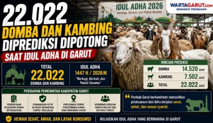 22.022 Domba dan Kambing Diprediksi Dipotong Saat Idul Adha di Garut