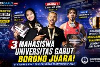 3 Mahasiswa Universitas Garut Borong Juara di Kejurda Muay Thai Pasundan Championship 2026