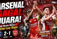 Arsenal Gagal Juara Liga Champions, Tapi Tetap Tutup Musim dengan Prestasi Besar