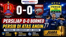 Hasil Persijap vs Borneo FC 0-0, Persib Bandung Makin Dekat Juara Liga Indonesia