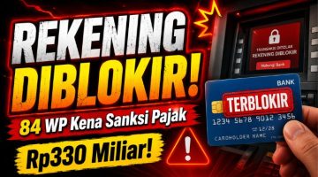 DJP Blokir Rekening 84 Wajib Pajak Rp330,6 Miliar, Ini Dampaknya bagi Masyarakat