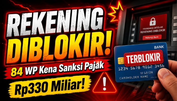DJP Blokir Rekening 84 Wajib Pajak Rp330,6 Miliar, Ini Dampaknya bagi Masyarakat