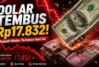 Dolar Hari Ini Tembus Rp17.832, Rupiah Makin Tertekan dan Publik Mulai Khawatir