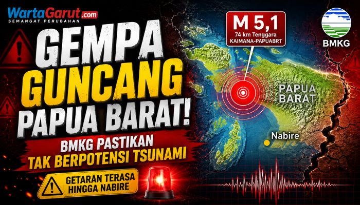 Gempa Hari Ini Guncang Kaimana Papua Barat, BMKG Pastikan Tak Tsunami