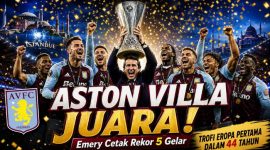 Hasil Freiburg vs Aston Villa 0-3, The Villans Raih Trofi Eropa Pertama dalam 44 Tahun