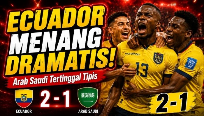 Hasil Ekuador vs Arab Saudi 2-1: Gol Valencia Tentukan Kemenangan Dramatis