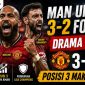 Hasil Man Utd vs Nottingham Forest 3-2, Setan Merah Kokoh di Posisi Tiga Liga Inggris