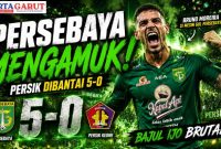 Hasil Persebaya vs Persik 5-0, Bajul Ijo Tutup Musim Sempurna