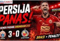 Hasil Persija vs Semen Padang 3-0, Gustavo Almeida Cetak Brace