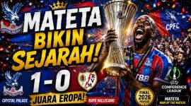Jean-Philippe Mateta Bawa Crystal Palace Juara UEFA Conference League 2026