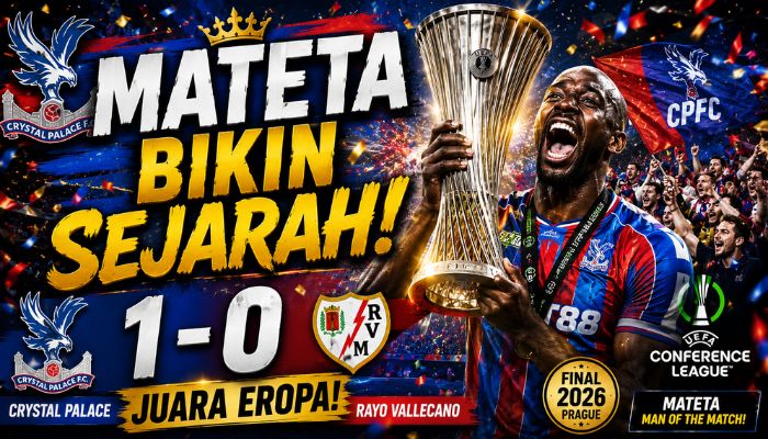 Jean-Philippe Mateta Bawa Crystal Palace Juara UEFA Conference League 2026