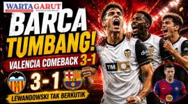 Hasil Valencia vs Barcelona 3-1, Barca Tumbang Dramatis di Pekan Terakhir