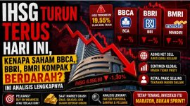 IHSG Turun Terus Hari Ini, Kenapa Saham BBCA, BBRI, BMRI Kompak Berdarah? Ini Analisis Lengkapnya
