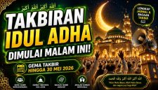 Jadwal Takbiran Idul Adha 2026 Lengkap dengan Bacaan Arab dan Panduannya