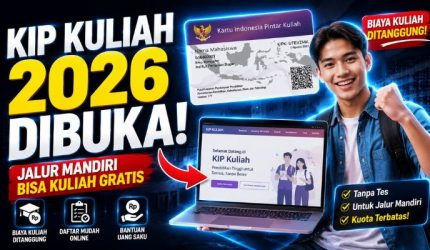 KIP Kuliah 2026 Jalur Mandiri Dibuka, Ini Cara Daftar dan Syarat Lengkapnya 2 KIP Kuliah 2026 Jalur Mandiri Dibuka Ini Cara Daftar dan Syarat Lengkapnya