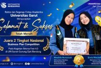 Mahasiswa Fakultas Kewirausahaan UNIGA Raih Juara Nasional Business Plan Competition