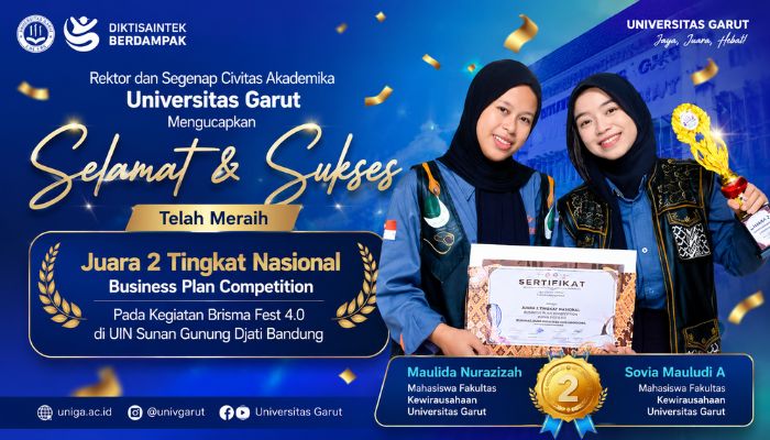 Mahasiswa Fakultas Kewirausahaan UNIGA Raih Juara Nasional Business Plan Competition
