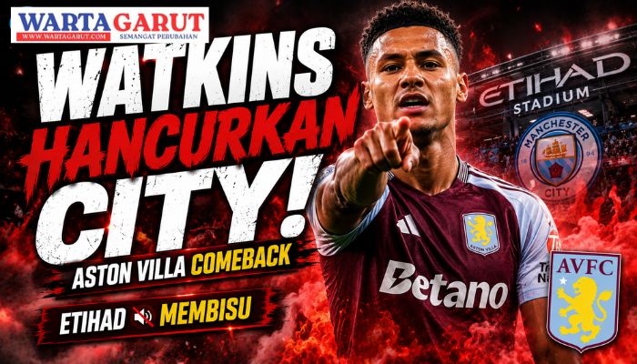 Man City vs Aston Villa 1-2: Dua Gol Watkins Hancurkan The Citizens