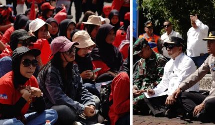 May Day di Garut Bupati Syakur Janji Evaluasi Formula Upah Buruh