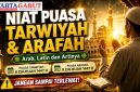 Niat Puasa Tarwiyah dan Arafah Lengkap Arab Latin dan Artinya