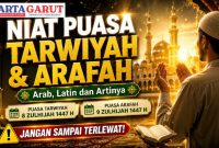 Niat Puasa Tarwiyah dan Arafah Lengkap Arab Latin dan Artinya
