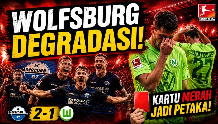 Paderborn Singkirkan Wolfsburg Dramatis! Menang 2-1 di Extra Time dan Promosi ke Bundesliga