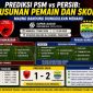 Prediksi PSM vs Persib: Susunan Pemain dan Skor, Maung Bandung Diunggulkan Menang