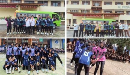 SMA Ciledug Al Musaddadiyah Garut Sosialisasikan SPMB 2026 dengan Fun Games Voli