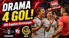 Hasil Rosenborg vs Bodø/Glimt 2-2, VAR Batalkan Gol Penentu di Eliteserien