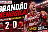 Skor Madura United vs PSM Makassar 2-0, Brandão Jadi Pembeda