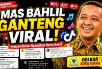Viral Lagu ‘Mas Bahlil Ganteng’, Begini Respons Partai Golkar