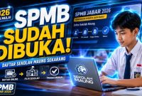 Calon siswa mengakses pendaftaran SPMB Jabar  2026 secara online melalui aplikasi Sekolah Maung. (Poto: Calon siswa mengakses pendaftaran SPMB Jabar 2026 secara online melalui aplikasi Sekolah Maung)